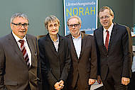 v.l.n.r.: Günter Lanz, Prof. Dr. Maria Klatte, Prof. Dr. Jürgen Hellbrück, Prof. Dr.-Ing. Johann-Dietrich Wörner